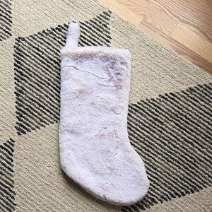 Plush Cream Stocking